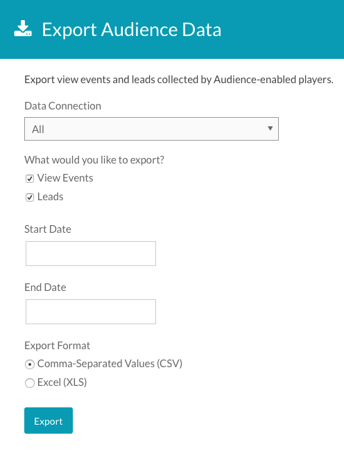 導出潛在客戶數據