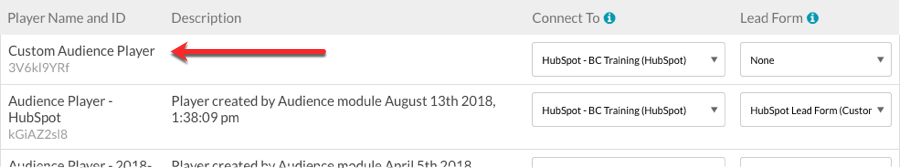 自訂受眾播放器