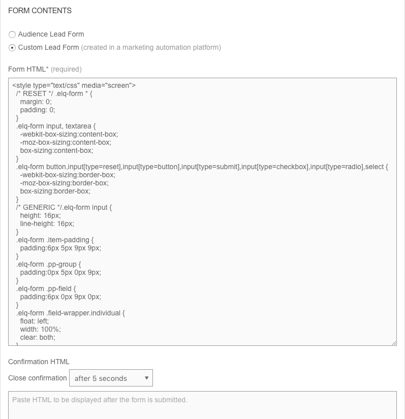 潛在客戶表格html